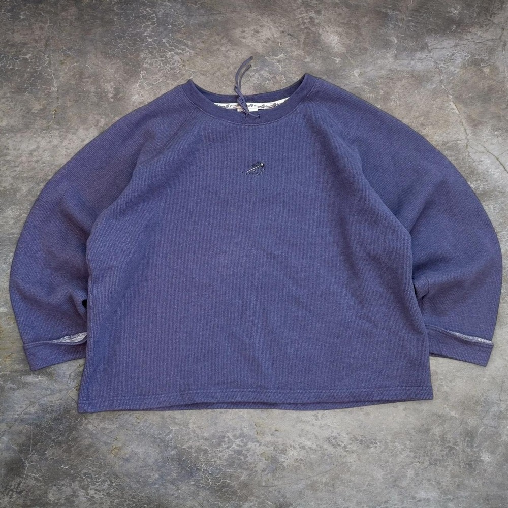 Vintage The Disney Store Tinker Bell Cropped Purple Sweatshirt Women's XL Y2K